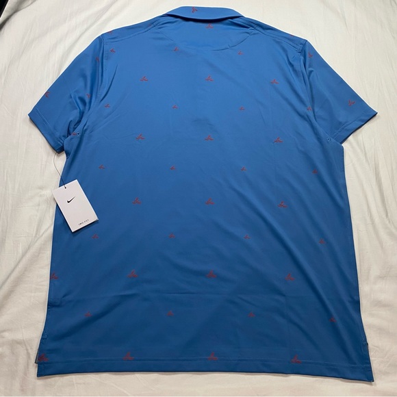Nike Golf Men's Dri-FIT Lobster Print Polo DH0945-469 Blue Men’s Size Large - Picture 4 of 5